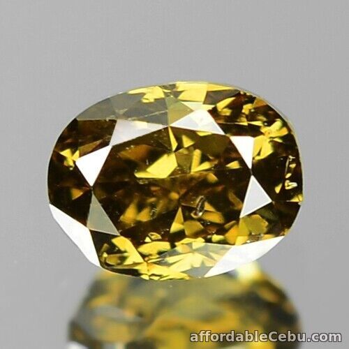 1st picture of 0.18 Ct NATURAL Sparkly Light Golden YELLOW DIAMOND LOOSE for Setting OVAL Cut For Sale in Cebu, Philippines