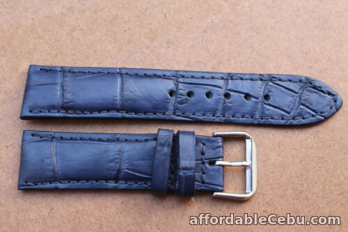 1st picture of 17mm/16mm Genuine Crocodile Alligator Skin Leather Watch Strap Band With Buckle For Sale in Cebu, Philippines