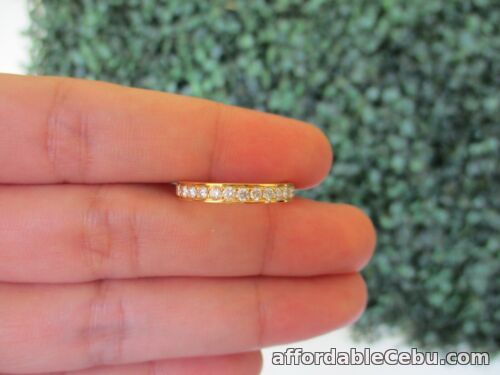 1st picture of .48 CTW Diamond Half Eternity Ring 14k Yellow Gold HE293 sep (MTO) For Sale in Cebu, Philippines