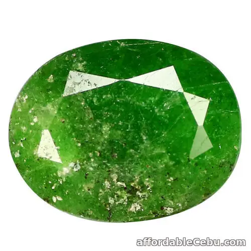 1st picture of 0.89 Carat NATURAL Green TSAVORITE GARNET Loose Oval Tanzania 6.89x5.49x3.44mm For Sale in Cebu, Philippines