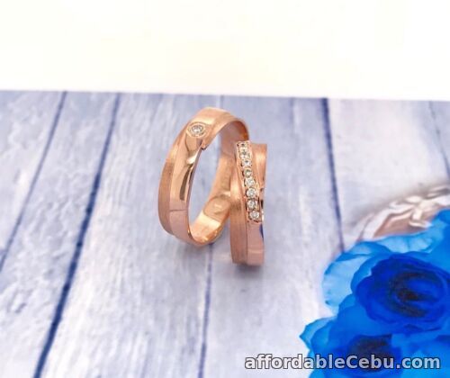 1st picture of .12 Carat Diamond Rose Gold Wedding Rings 18k WR118 sep (MTO) For Sale in Cebu, Philippines