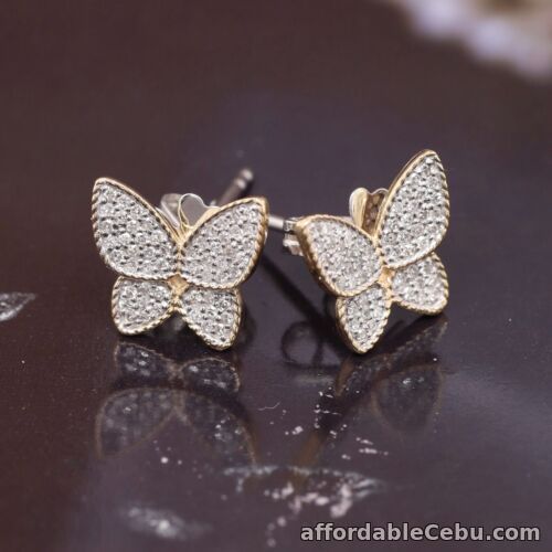 1st picture of SALE‼️.193 CTW Diamond Butterfly Earrings 14k Yellow Gold JS139E-YG sep For Sale in Cebu, Philippines