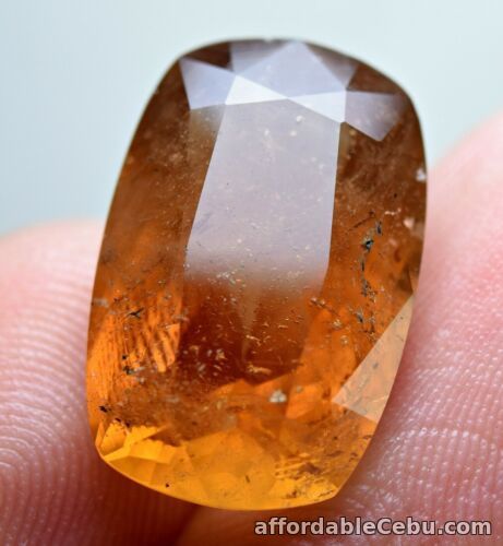 1st picture of 10.70 Carats RARE Natural Brownish Orange IMPERIAL TOPAZ Cushion 15.5x10x7.0mm For Sale in Cebu, Philippines