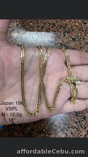 1st picture of GoldNMore: 18 Karat Gold Japan Necklace 18 Inches Chain OTPTG For Sale in Cebu, Philippines
