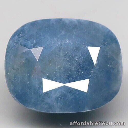 1st picture of 13.6 Carat Natural SAPPHIRE 13.8x11.0x9.7mm Blue Loose Cushion UNHEATED Africa For Sale in Cebu, Philippines