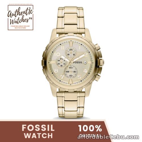 1st picture of Fossil FS4867 Dean Chronograph Gold-Tone Stainless Steel Men's Watch For Sale in Cebu, Philippines