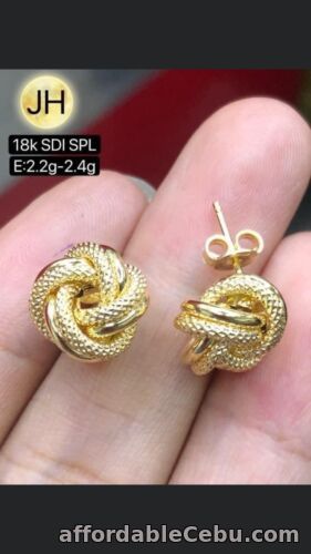 1st picture of GoldNMore: 18 Karat Gold Earrings #2.4 For Sale in Cebu, Philippines