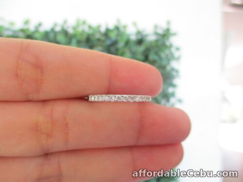 1st picture of .35 CTW Diamond Half Eternity Ring PLATINUM HE176 sep (MTO) For Sale in Cebu, Philippines