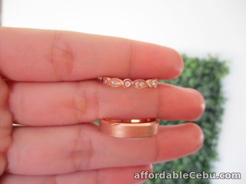 1st picture of .18 CTW Diamond Wedding Ring 14k Rose Gold WR106 sep For Sale in Cebu, Philippines