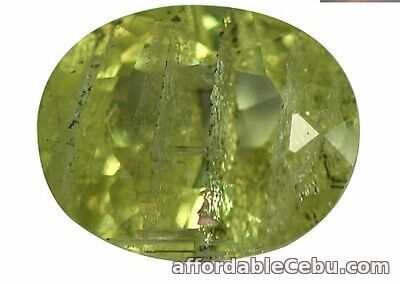 1st picture of 2.56 Carat NATURAL Turkish DIASPORE Green 9.49x7.78x4.54mm Oval Turkey For Sale in Cebu, Philippines