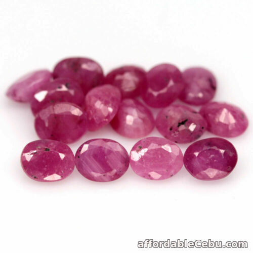 1st picture of 6.96 Carats 15pcs Lot 4.0x5.0MM Natural Pink RUBY Madagascar for Setting Oval For Sale in Cebu, Philippines