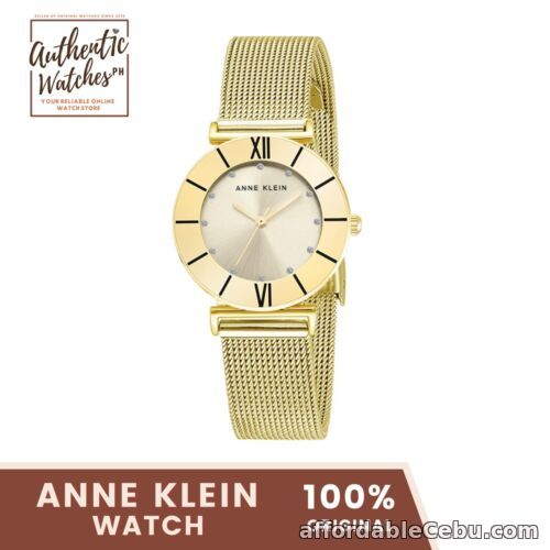 1st picture of Anne Klein 3780CHGB Glitter Accented Mesh Bracelet 32mm Women's Watch For Sale in Cebu, Philippines