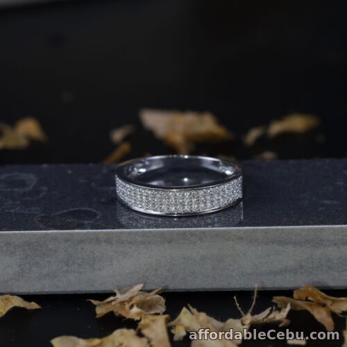 1st picture of .34 CTW Diamond Half Eternity Ring 18k White Gold HE67 sep (PRE-ORDER) For Sale in Cebu, Philippines