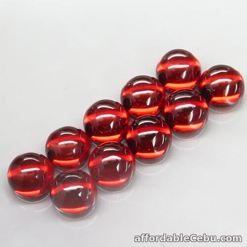 1st picture of 7.86 Carats 5.0mm 10pcs Lot NATURAL Mozambique GARNET Red Round Loose For Sale in Cebu, Philippines