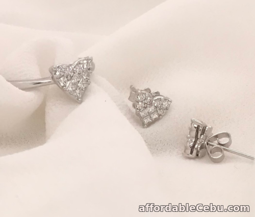 1st picture of .59 CTW Diamond Earrings&Ring Set 14k White Gold JS91 sep (PRE-ORDER) For Sale in Cebu, Philippines