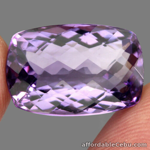 1st picture of 14.26 Carats 19x12mm Natural Purple AMETHYST for Setting Cushion Uruguay For Sale in Cebu, Philippines