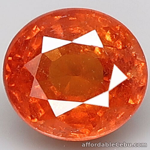 1st picture of 1.35 Carats NATURAL Spessartite GARNET Hot Orange Loose 6.5x6.0x3.8mm Namibia For Sale in Cebu, Philippines