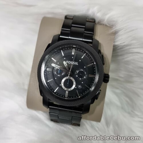 1st picture of Fossil FS4552 Machine Chronograph Black Stainless Steel Watch For Sale in Cebu, Philippines