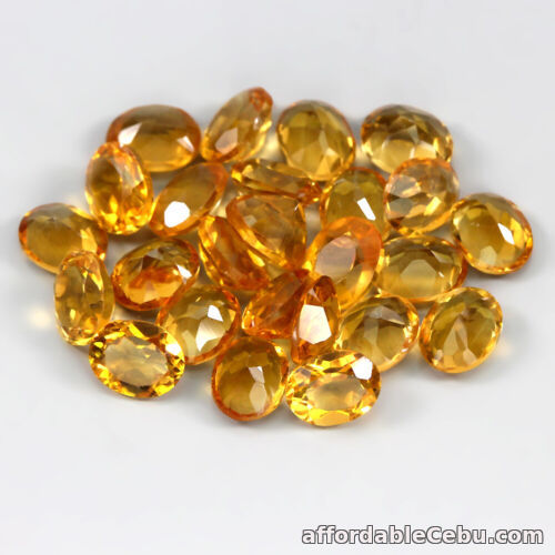 1st picture of 7.96 Carats 25pcs NATURAL Rich YELLOW CITRINE BRAZIL OVAL 5.0x4.0 for Setting IF For Sale in Cebu, Philippines