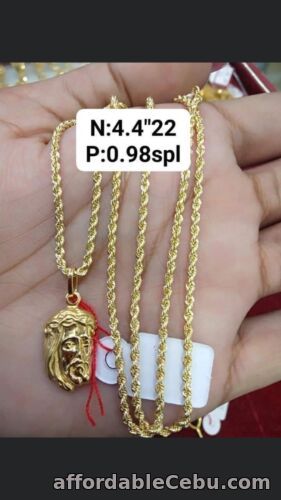1st picture of GoldNMore: 18 Karat Gold Necklace With Pendant #2 22 Inches Chain For Sale in Cebu, Philippines