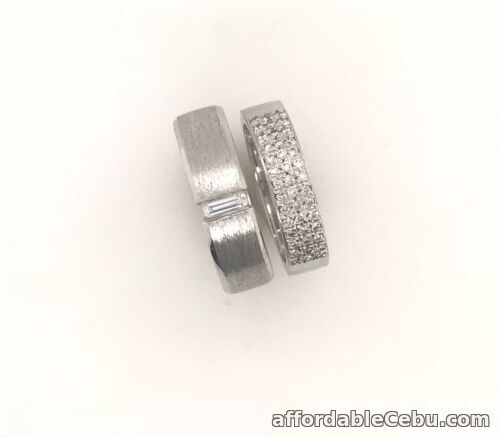 1st picture of .43 CTW Diamond Wedding Rings 14k White Gold WR54 sep (MTO) For Sale in Cebu, Philippines