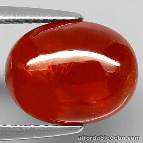 1st picture of 10.0 Carats NATURAL Spessartite GARNET Deep Orange 12.5x10x7.0mm Oval Loose For Sale in Cebu, Philippines