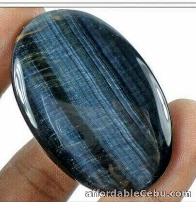 1st picture of 78.20 Carats NATURAL TIGER's EYE Unique Brownish Blackish Blue Color 57x33x5mm For Sale in Cebu, Philippines