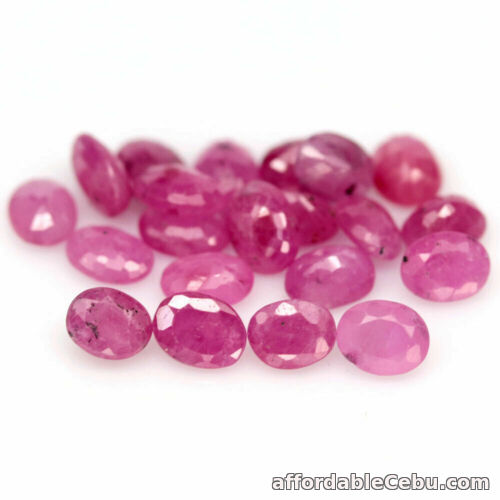 1st picture of 6.08 Carats 20pcs 3.5x4.7MM Natural Pink RUBY Burma for Jewelry Setting Oval For Sale in Cebu, Philippines