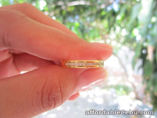 1st picture of .20 CTW Diamond Half Eternity Ring 18k Yellow Gold HE29 sep For Sale in Cebu, Philippines