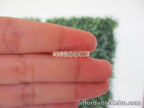 1st picture of .32 CTW Diamond Half Eternity Ring 14k Rose Gold HE144 sep For Sale in Cebu, Philippines