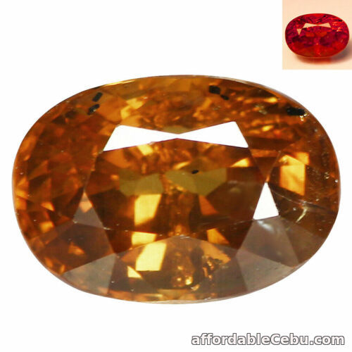 1st picture of 1.73 Carat NATURAL Brown to Orange Red GARNET Color Change 7.71x5.37x4.66mm Oval For Sale in Cebu, Philippines