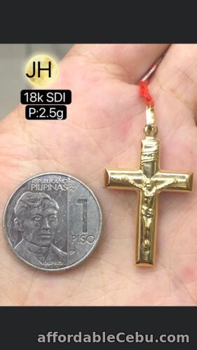 1st picture of GoldNMore: 18 Karat Gold Cross Pendant #1 For Sale in Cebu, Philippines