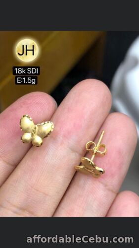 1st picture of GoldNMore: 18 Karat Gold Earrings #1.5 For Sale in Cebu, Philippines