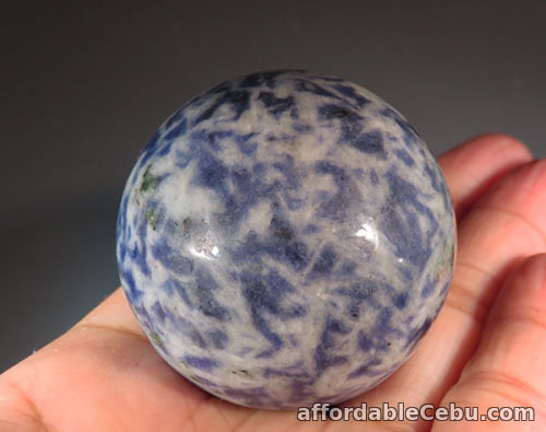 1st picture of 40 mm (1.57") Natural Blue Sodalite Crystal Sphere Carving Gem Ball For Sale in Cebu, Philippines