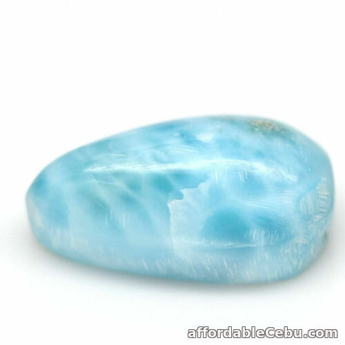 1st picture of 17.54 Carats 12.2x21mm Natural LARIMAR Pear Cabochon Dominican Republic For Sale in Cebu, Philippines
