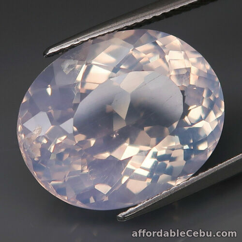 1st picture of 13.45 Carats NATURAL Lavender QUARTZ Oval 17.6x14.0x9.6mm Loose Unheated For Sale in Cebu, Philippines