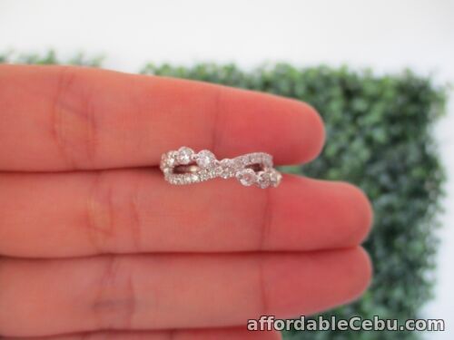 1st picture of .88 CTW Diamond Half Eternity Ring 14k White Gold HE132 sep (MTO) For Sale in Cebu, Philippines