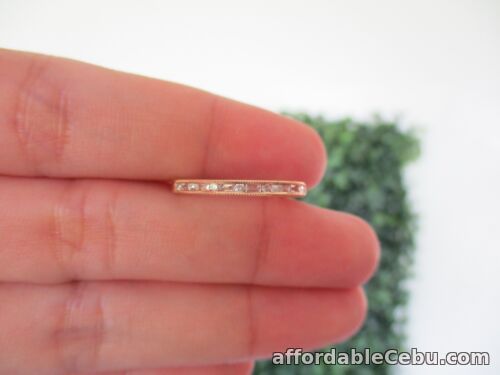 1st picture of .15 CTW Diamond Half Eternity Ring 18k Rose Gold HE166 sep For Sale in Cebu, Philippines