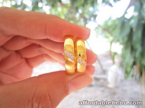 1st picture of .15 CTW Diamond Wedding Ring 14k Yellow Gold WR59 (MTO) sep For Sale in Cebu, Philippines