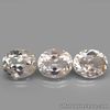16.67 Carats 3pcs Lot NATURAL Light Champagne TOPAZ Oval Loose 12x10mm Unheated