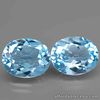 8.27 Carats IF Pair NATURAL Sky Blue TOPAZ for Jewelry Setting 11x9mm Oval