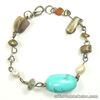 Assorted Natural Crystals, Pearl & Resin beads Bracelet