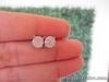 .95 Carat Face Illusion Diamond Earrings 14k Twotone Gold JS90E sep (PRE-ORDER)