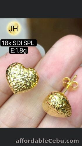 1st picture of GoldNMore: 18 Karat Gold Earrings #1.8 For Sale in Cebu, Philippines