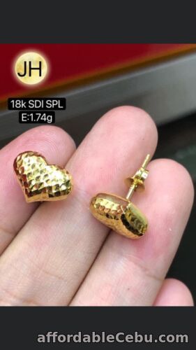 1st picture of GoldNMore: 18 Karat Gold Earrings #1.74 For Sale in Cebu, Philippines