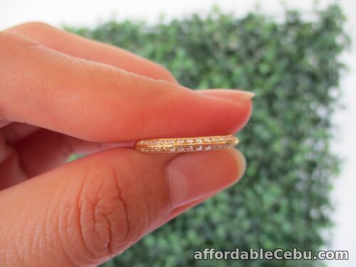 1st picture of .30 CTW Diamond Half Eternity Ring 18k Yellow Gold HE117 sep For Sale in Cebu, Philippines