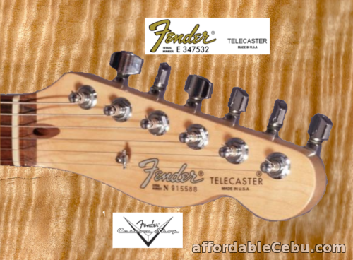 1st picture of 1 pcs Fender Telecaster Anni 80 Decalcomania Decal Chitarra Guitar Gold Grey For Sale in Cebu, Philippines