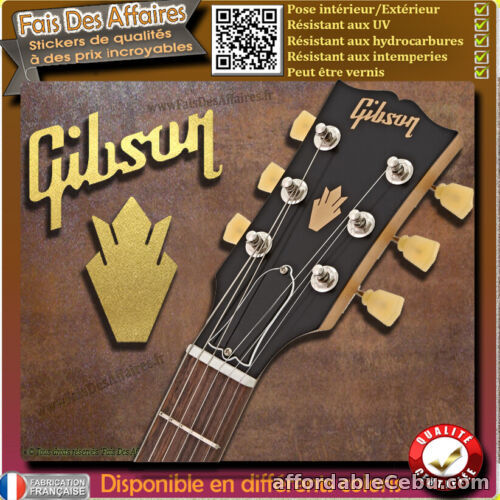 1st picture of sticker autocollant gibson crown GUITARE poupée HEADSTOCK decal restauration For Sale in Cebu, Philippines