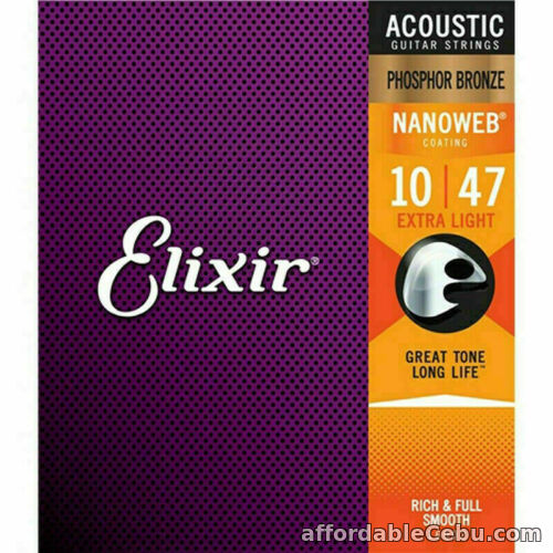 1st picture of For Elixir Acoustic Guitar strings Phosphor Bronze 12-53 16002 16027 16052 STR A For Sale in Cebu, Philippines