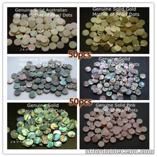 1st picture of 50pcs,1.5-12mm Abalone & Mother of Pearl Inlay Dots for Guitar Banjo Ukulele For Sale in Cebu, Philippines
